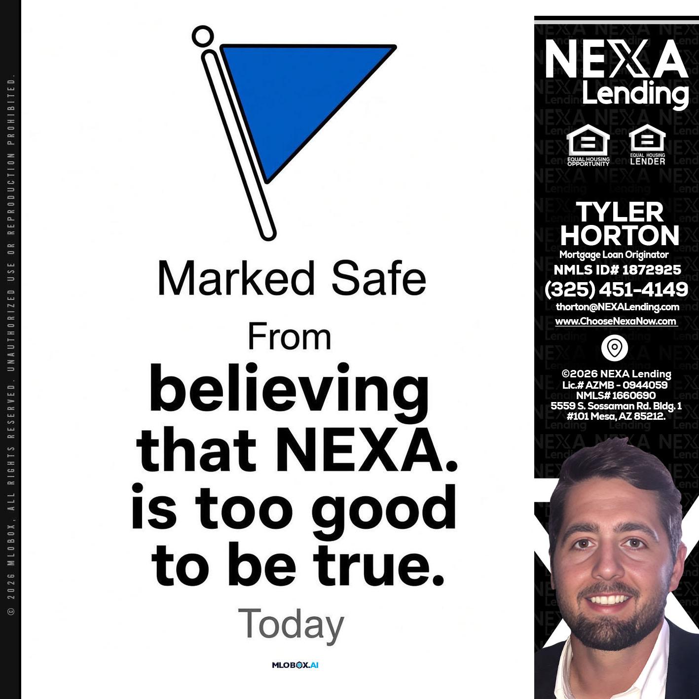MARKED SAFE - Tyler Horton -Mortgage Loan Originator