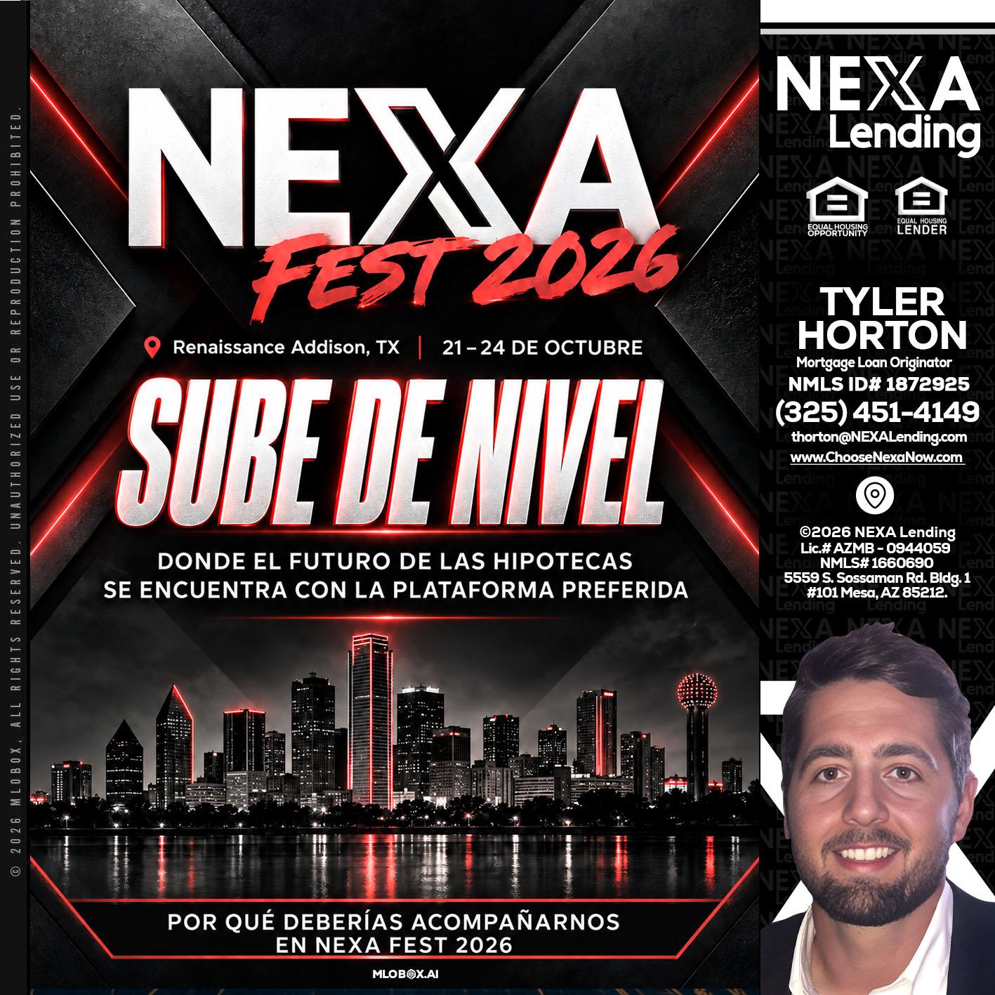 NEXA fest 2026 - Tyler Horton -Mortgage Loan Originator
