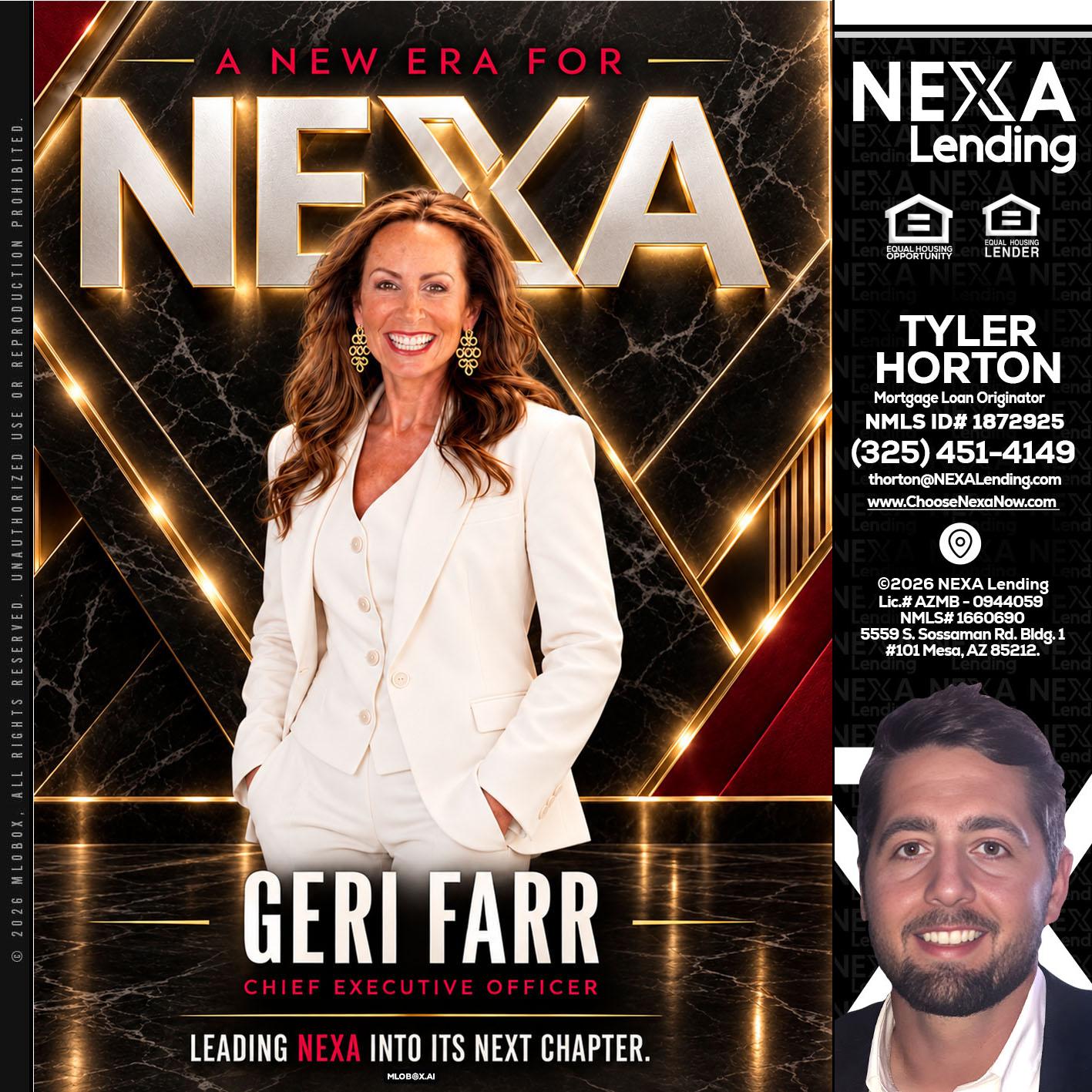 GERI FARR - Tyler Horton -Mortgage Loan Originator