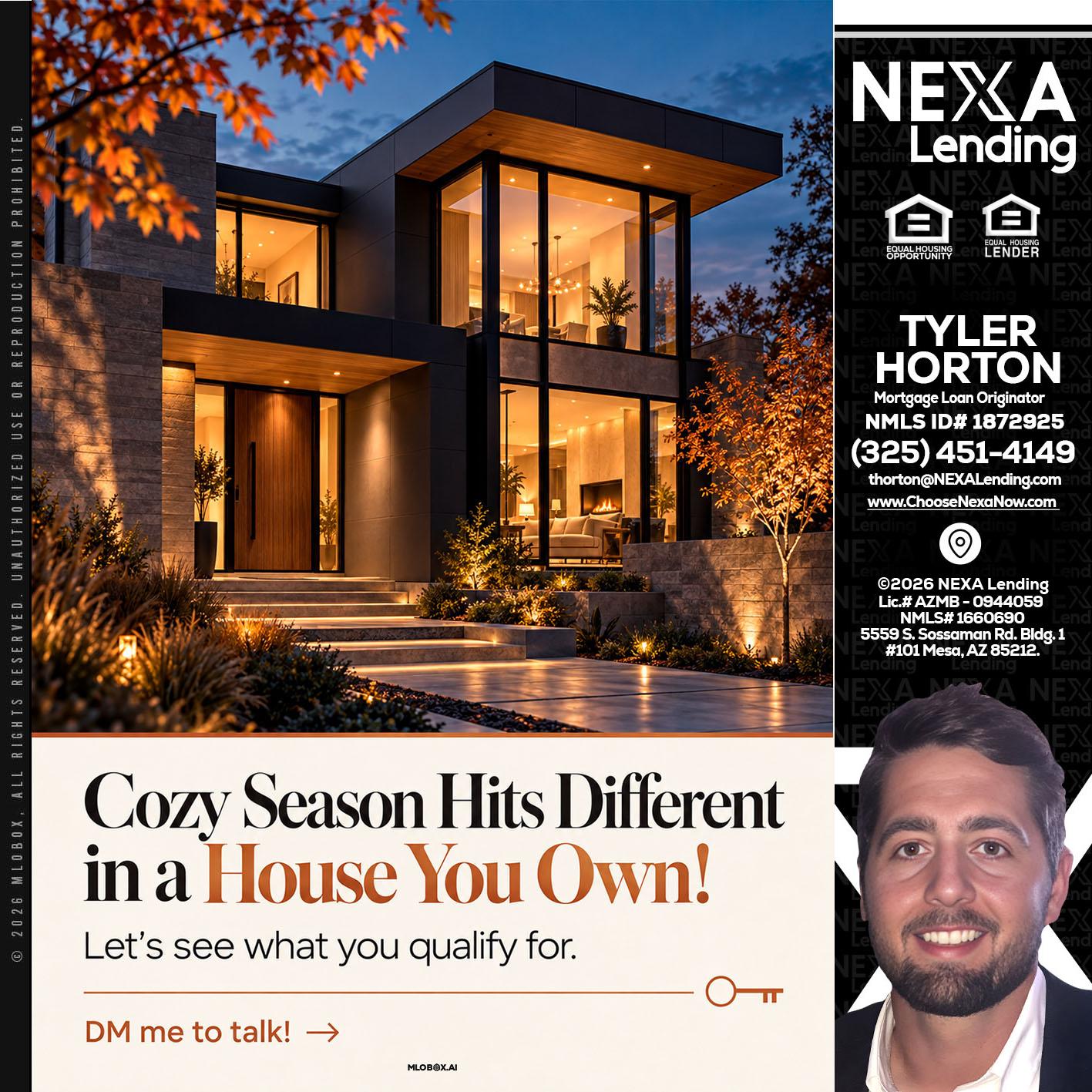 COZY SEASON - Tyler Horton -Mortgage Loan Originator
