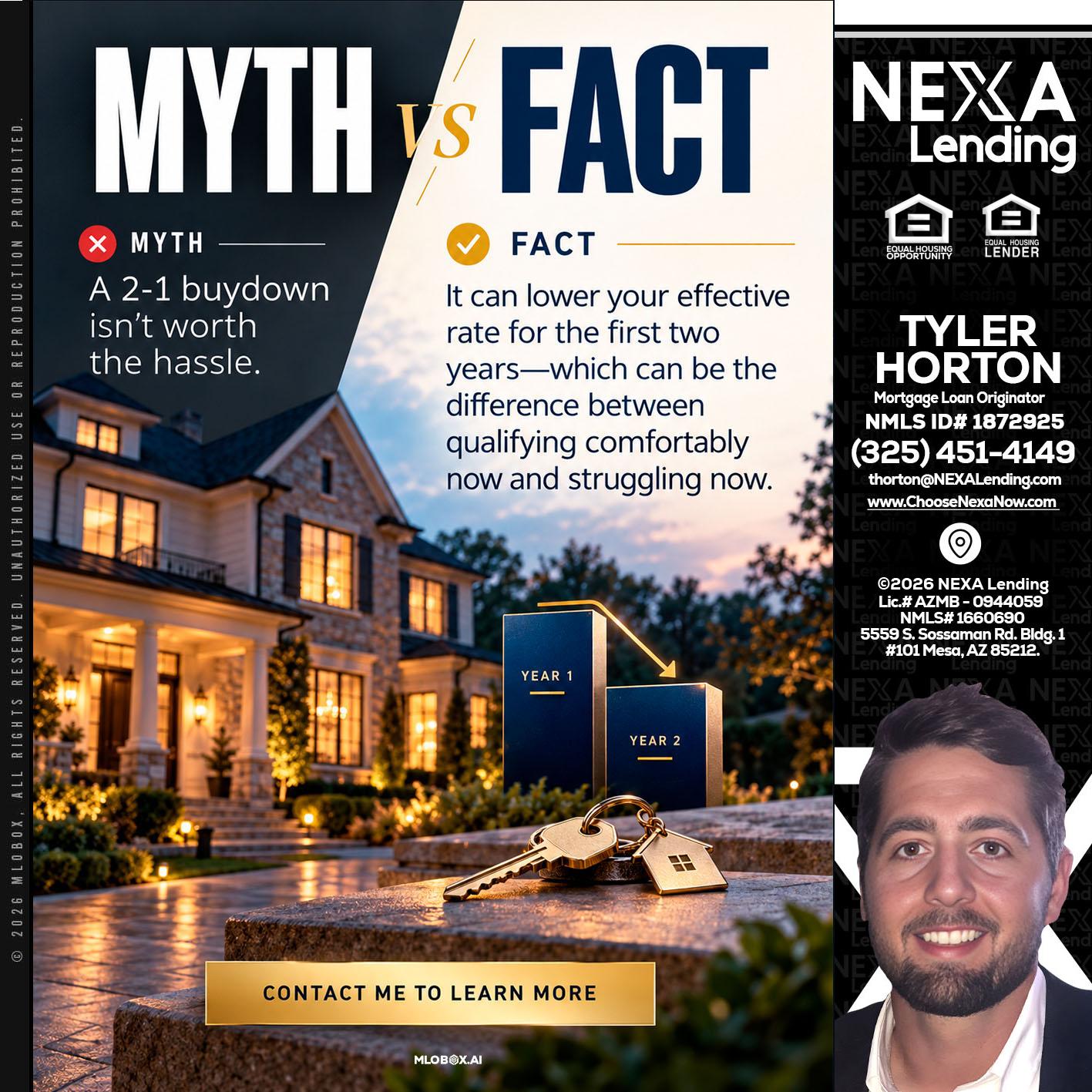MYTH VS FACT - Tyler Horton -Mortgage Loan Originator