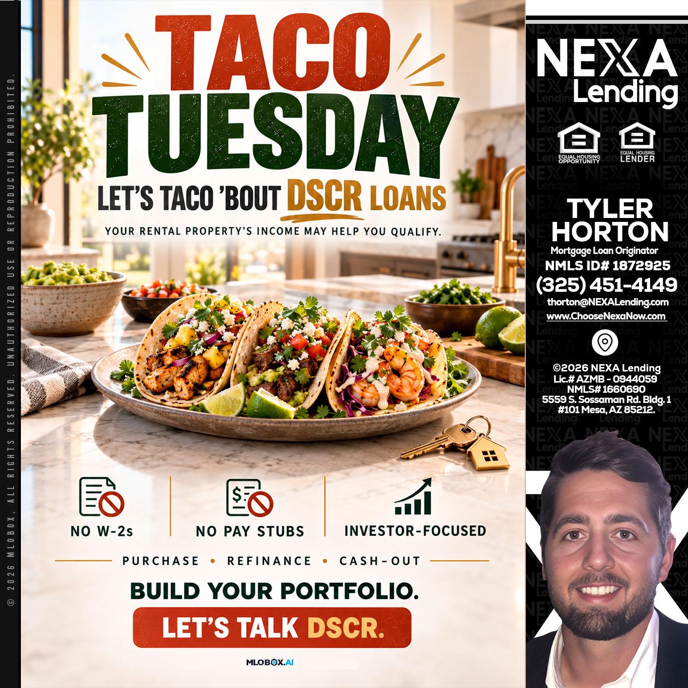 TACO TUESDAY - Tyler Horton -Mortgage Loan Originator